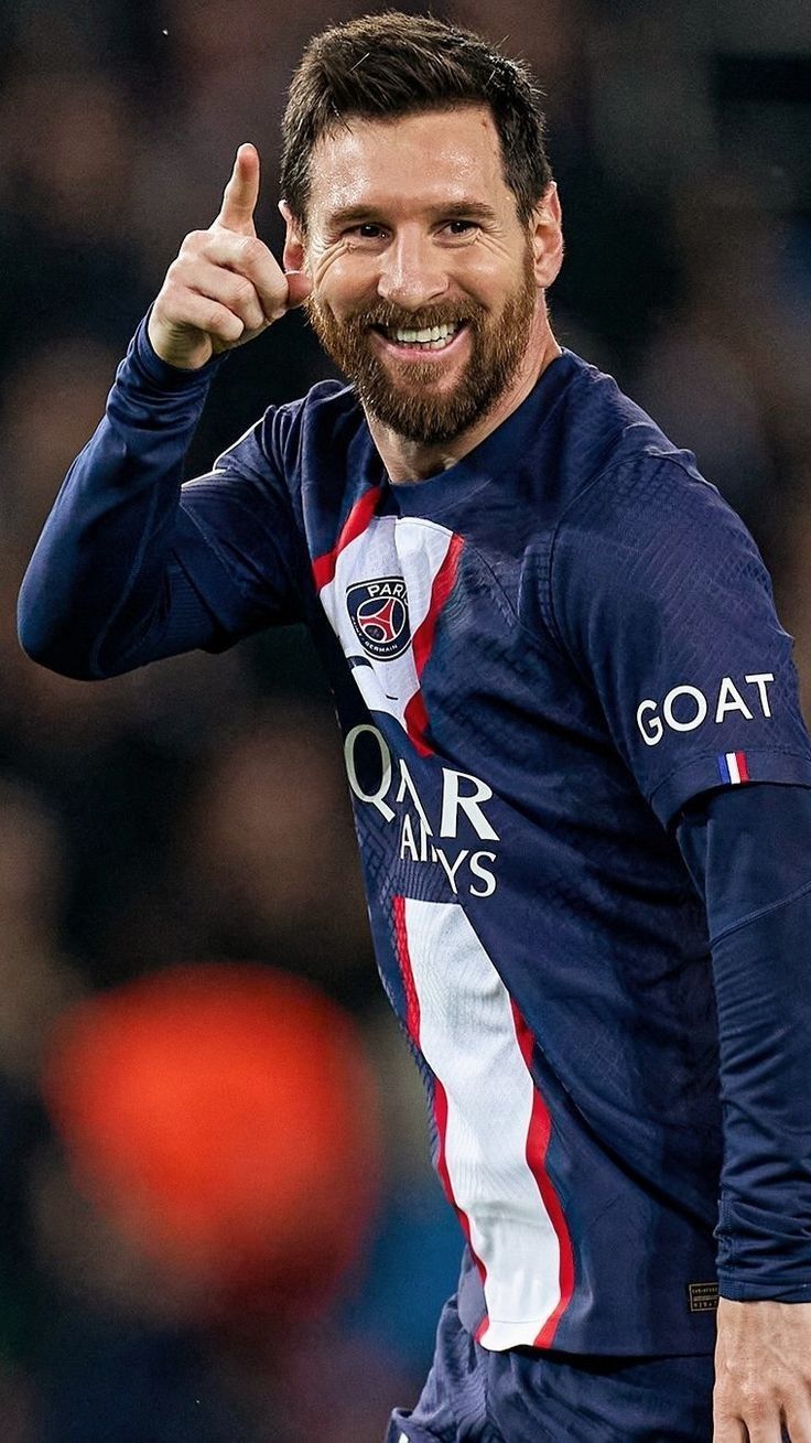 Messi when he played for Paris Saint-Germain.